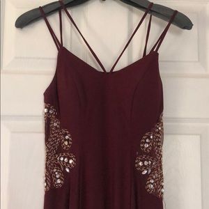 Maroon Prom dress